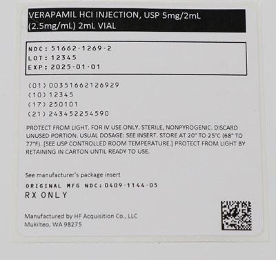 Pouch Labeling (00351662126929 Verapamil Pouch Label)